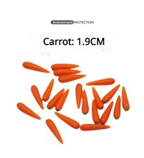 10PCS 1:8 Dollhouse Miniature Decoration Mini Vegetable Carrot DIY Accessories