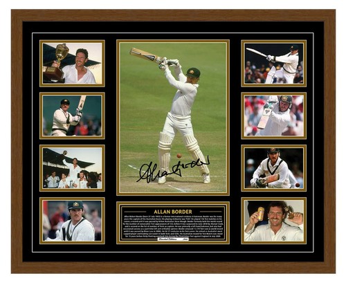 ALLAN BORDER AUSTRALIAN CRICKET LEGEND SIGNED LIMITED EDITION FRAMED MEMORABILIA - Picture 4 of 5