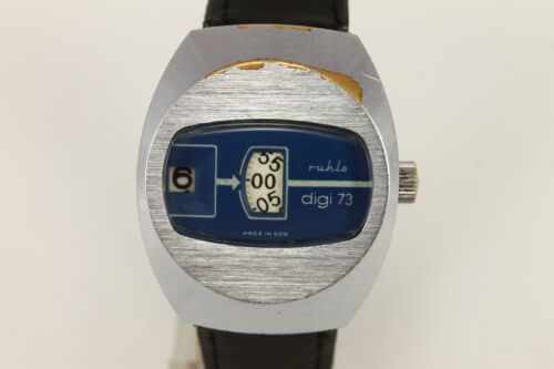 Vintage German Ruhla Digital Digi 73 Wrist Watch Date 1970's - Picture 4 of 8
