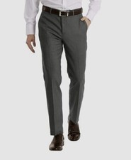 Calvin Klein Men's Gray Slim-Fit Solid Dress Pants Size 36W 34L