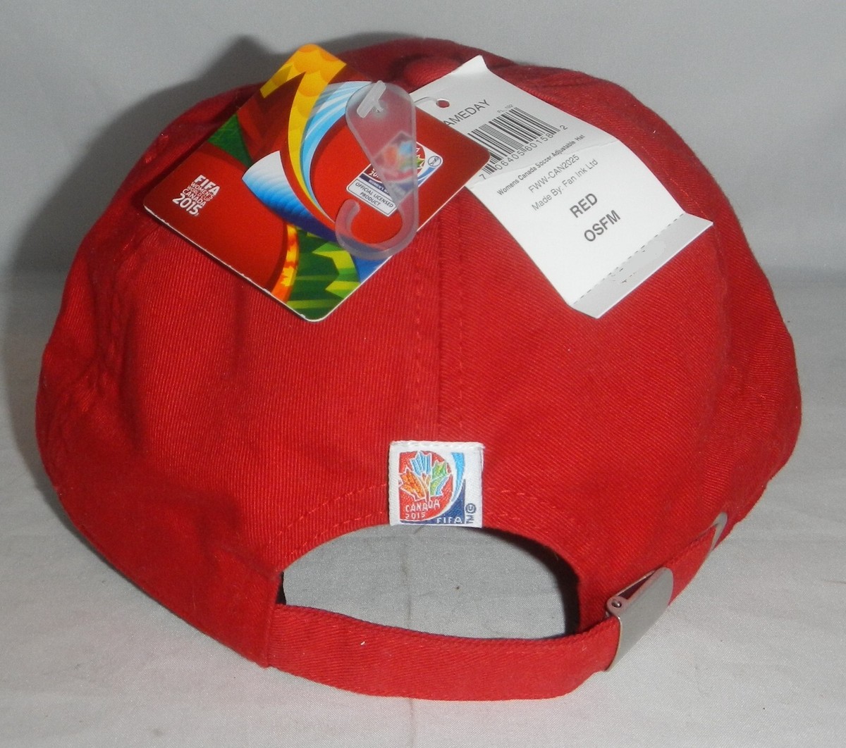 Casquette De Sport FIFA - Coupe Du Monde Canada 2015 - Noir, Taille Unique