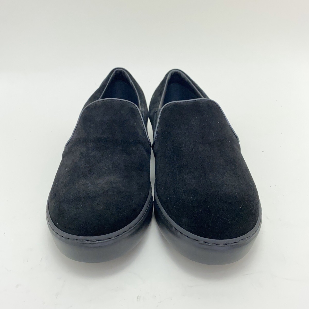 Moncler Womens EU 39 Black Suede Slip On Loafer Hand Made  display picture 2
