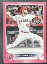 2022 Topps Update Ryan Tepera US241 Mother's Day Pink Parallel /50 Angels