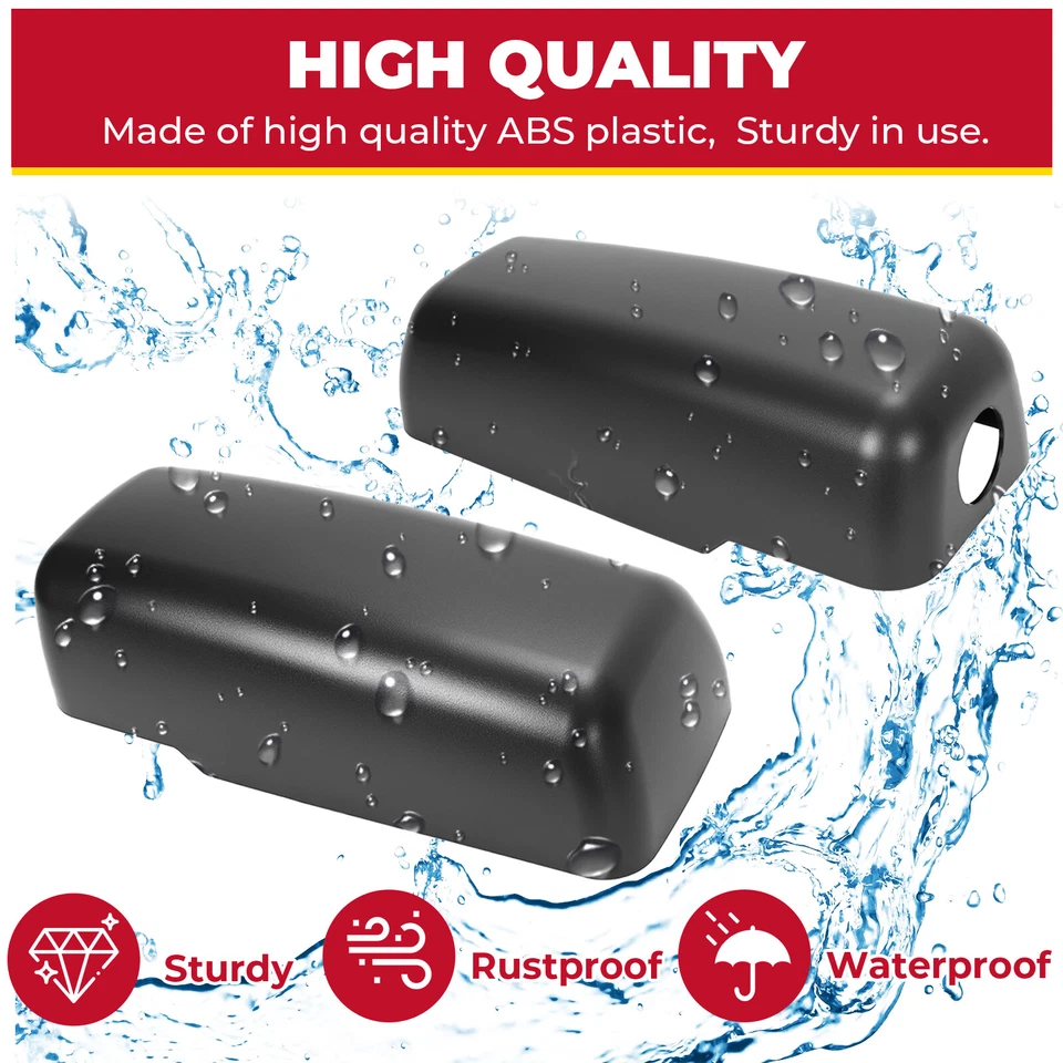 Par de cubiertas de tapa de espejo retrovisor lateral para Chevrolet GMC C4500 Kodiak Topkick 2003-2009 Foto 2 de 4