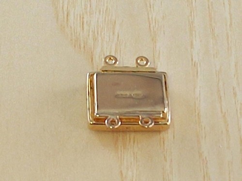 Chiusura per collana in argento 925 laminata peso 7 grammi - Foto 7 di 7