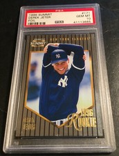 DEREK JETER 1996 PINNACLE SUMMIT SILVER & GOLD FOIL ROOKIE #171 PSA 10 POP 15