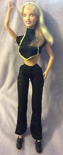 2000 Britney Spears Doll In Black Assemble Crop Top