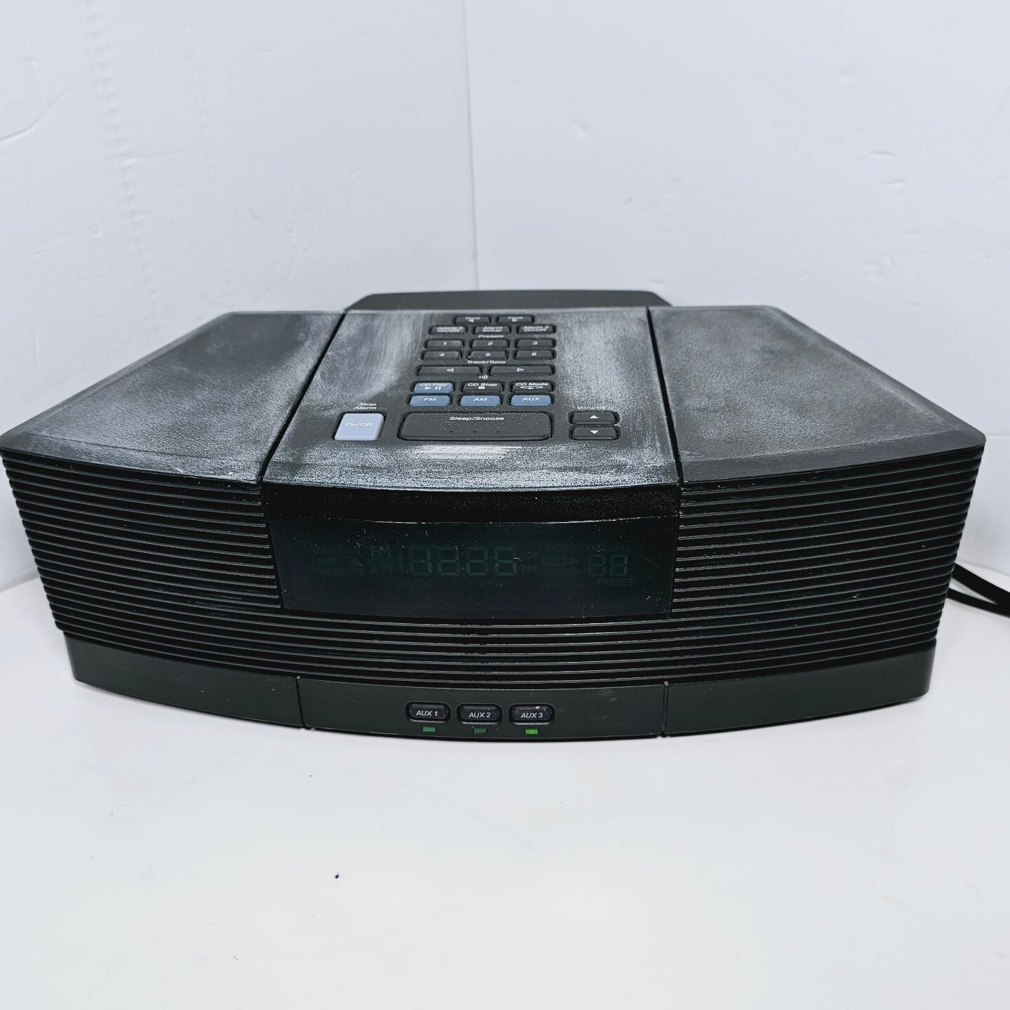 Bose Wave Radio CD Alarm Clock AWRC1G With AWACCP Pedestal Attachment