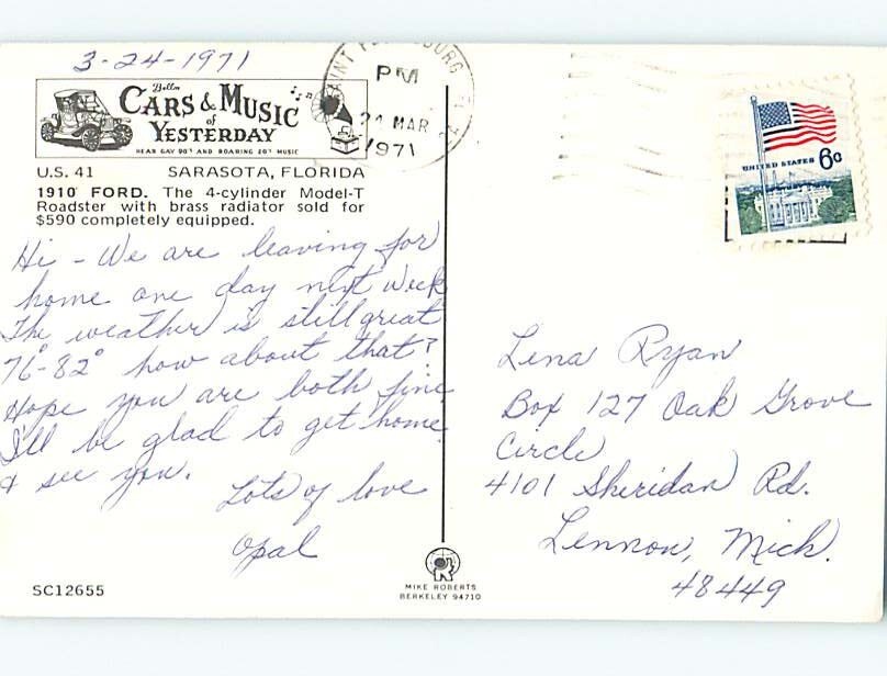 Pre1980 FORD 1910 CAR AT MUSEUM Sarasota Florida FL make an offer