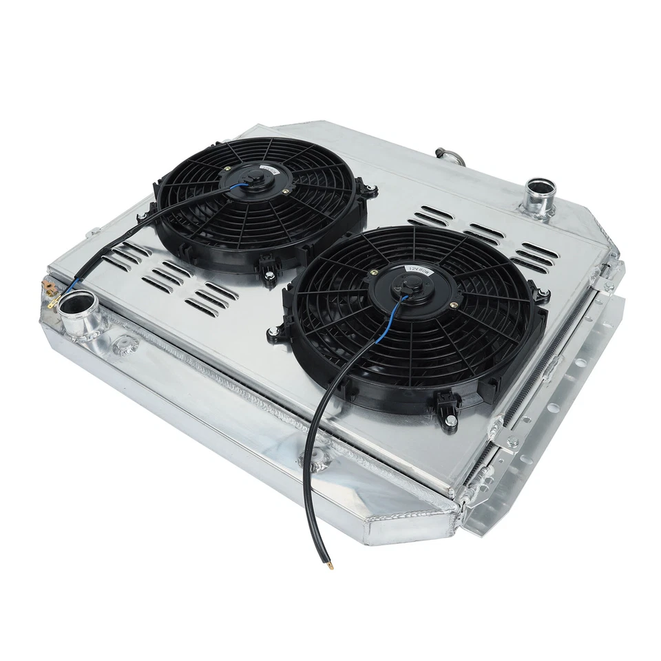 433 3 Row Radiator +Shroud Fan+Relay For 1968-1979 Ford F150 F250 F350 Bronco V8 Foto 4 de 4