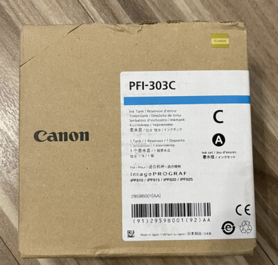 original canon pfi-303c canon pfi-303 cyan canon ipf810 ipf815 ipf820 ipf825 