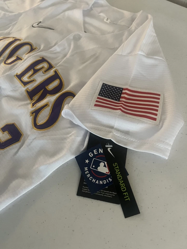 Dylan Crews LSU Tigers Nike Baseball Jersey YOUTH SIZES - Image 3 of 4