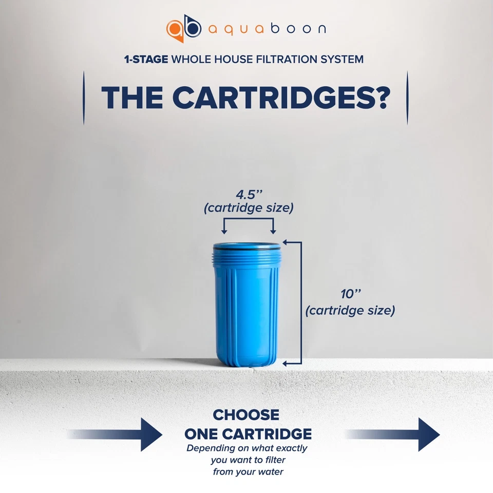 Big Blue 10" Whole House Water Filter System with Pressure Release (1" Port) - Image 3 of 4