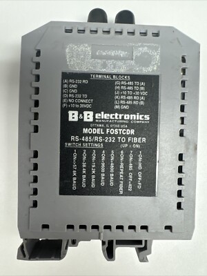 B&B Electronics FOSTCDR Rs-485 RS-422 To Fiber St Connection Converter