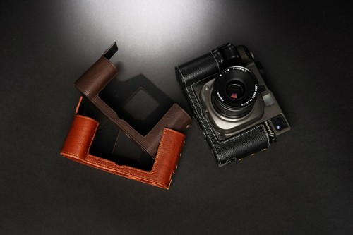 Funda protectora de cuero genuino con media cámara para MAMIYA 7ii 7 - Imagen 8 de 31