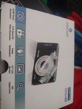 Minolta MND20 44MP 2.7K QHD 2.9" LCD Screen Digital Camera, Silver, With Case