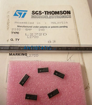 1 Stück / 1 pieces   L272D   DUAL POWER OPERATIONAL AMPLIFIERS SO-16 SMT NEW ~