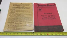 Old IHC McCormick-Deering Cream Separator  2  3  4 F  Power Washer  Manual
