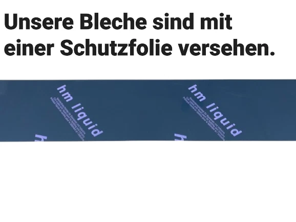 Mauerabdeckung 2 m Blech Attika Sims Steinabdeckung Abdeckung Zink Alu Edelstahl - Bild 4 von 4