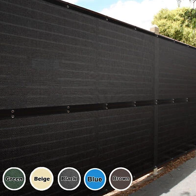 TKOOFN 3' 4' 5' 6' 8'x50 Fence Windscreen Privacyscreen Shade Cover Mesh Garden Outdoor