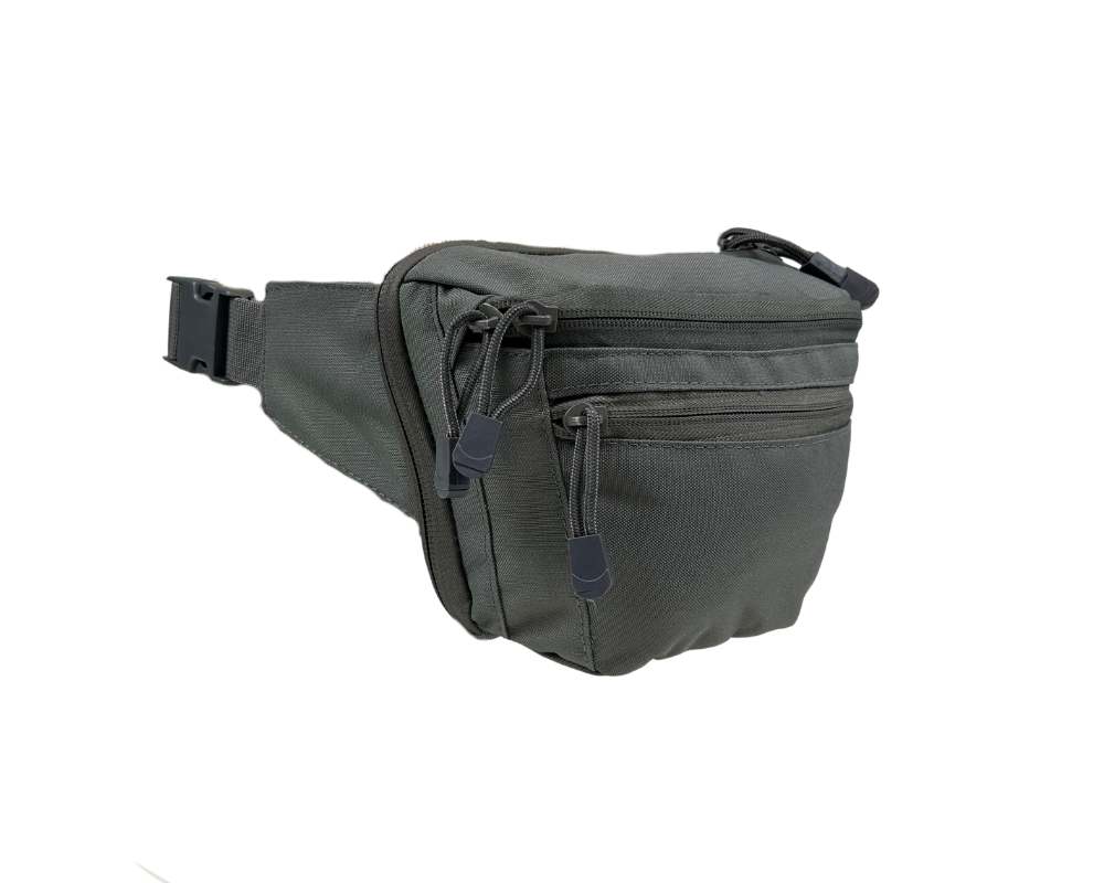 Grey Fanny Pack Waist Travel Bag for Mountain Bike MTB Cycling