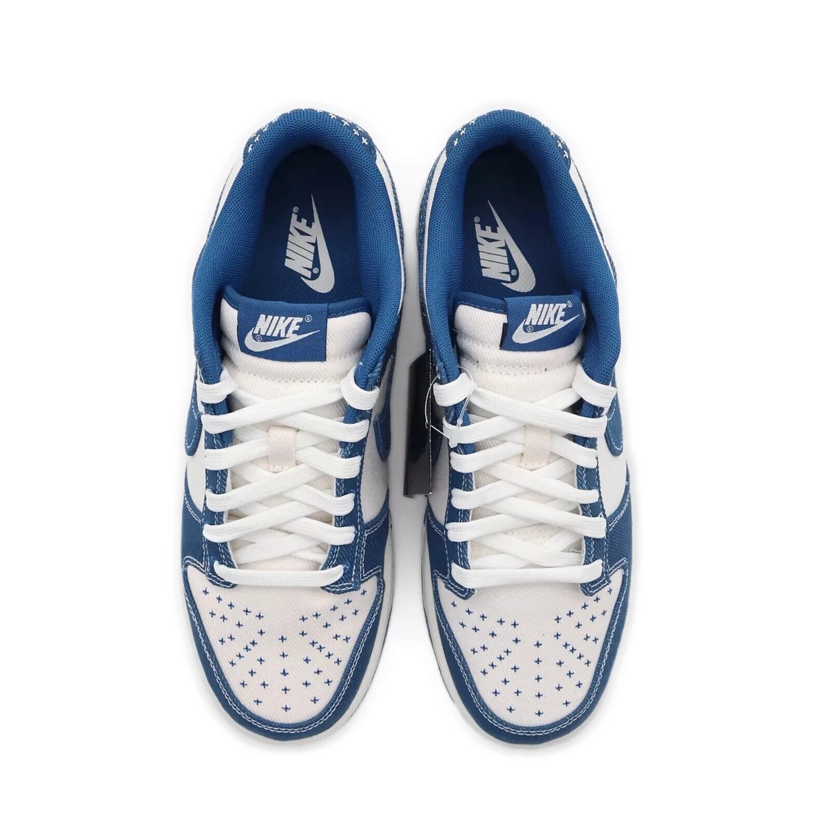 DV0834-101 Nike Dunk Low Summit White Industrial Blue Denim