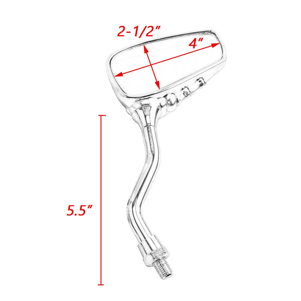 Espejo retrovisor manual calavera moto para Yamaha Virago XV750 XV 250 535 750 920 Foto 2 de 4