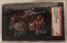 X-Pac Scott Hall Kevin Nash Signed NWO WCW Wolfpac Kliq Looney Tunes Auto SGC