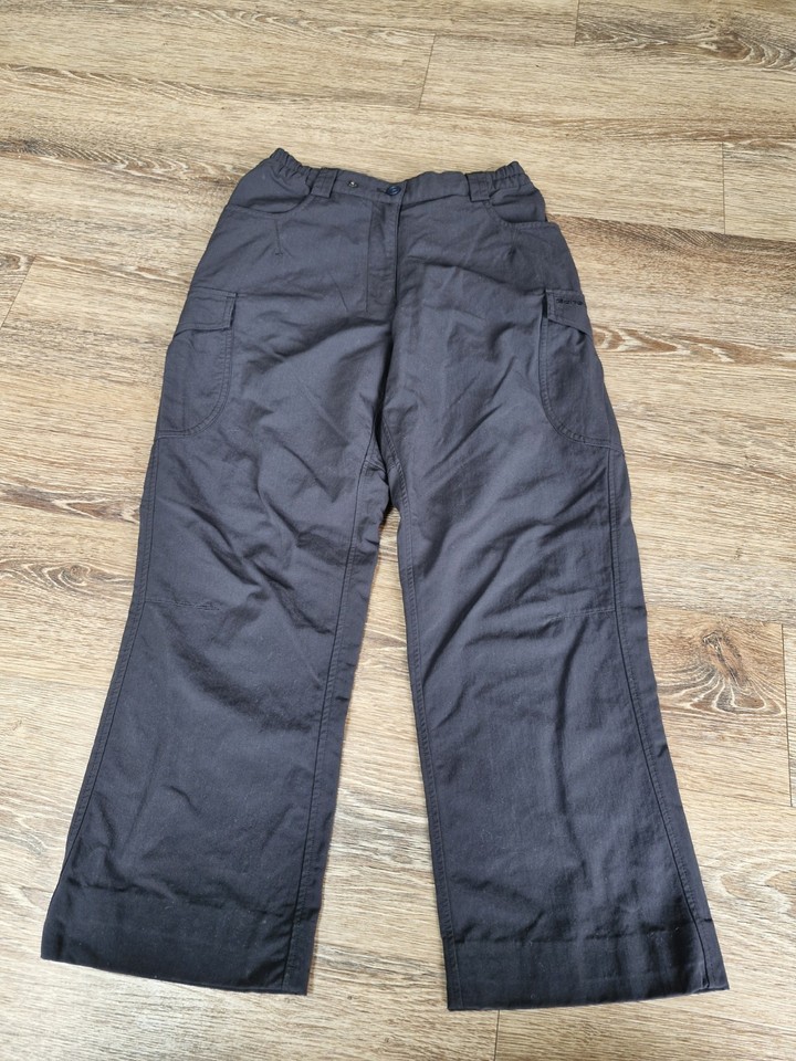 Rohan Trousers Women XS black Cargo combat Trailblazers Outdoor Walking Hike