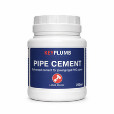 Solvent Weld Pipe Cement Glue with Brush in Cap – 250ml Strong PVC/CPVC Bond