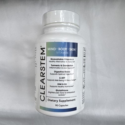 CLEARSTEM MINDBODYSKIN Hormonal Acne Supplement 90 Capsules Sealed Exp 07/26