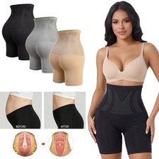 Women High Waist Shaper Shorts 4  Way Stretch Tummy Control Butt Lifter Shapewear