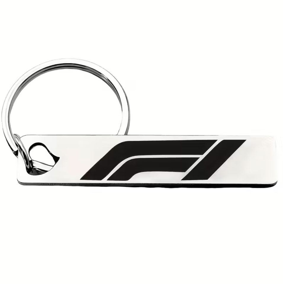 F1 Formula 1 Stainless Steel Racing Key Ring Logo Silver Fans ...