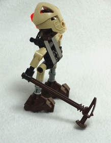 2001 LEGO Bionicle Turaga Elder Onewa #8542 w/ Rubber Band Complete  4" h