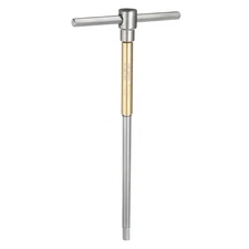 Sliding T-Handle Hex Key Wrench 8mm 3-Way Free Sliding Handle, Yellow Silver