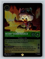 Disney Lorcana Webby Vanderquack - Junior Prospector 93/204 Cold Foil - The First Chapter