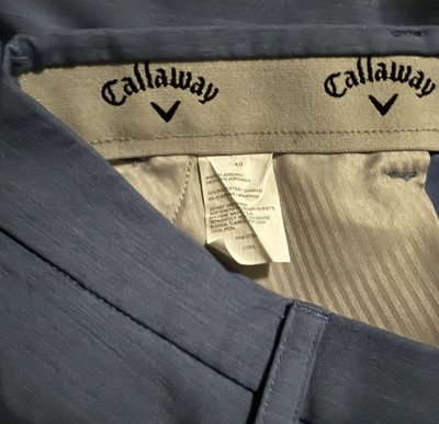 Callaway Men's Performance Opti-Dri Stretch Active Golf Shorts Size 40 Blue