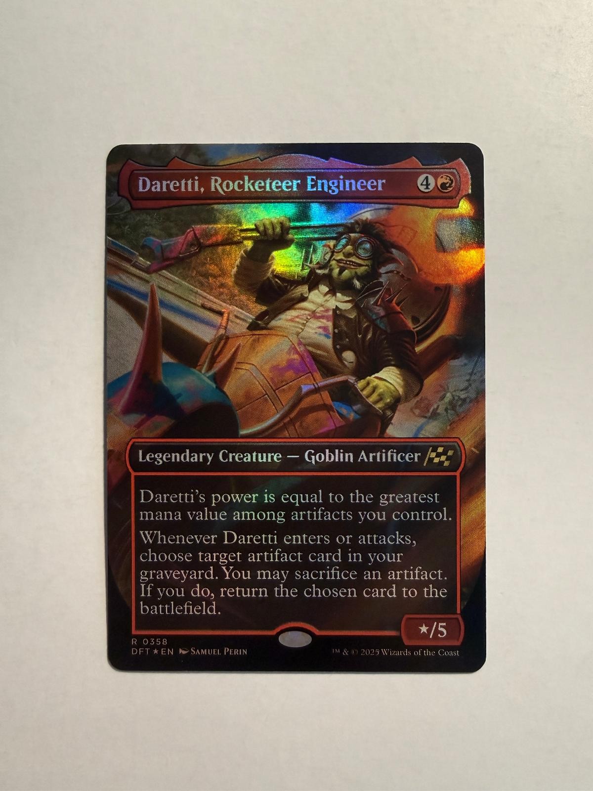 Daretti, Rocketeer Engineer (Borderless) 358 MTG Aetherdrift Foil