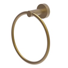 Britton Hoxton Towel Ring Brushed Brass Round Modern Style Bathroom Accessory