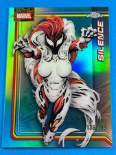 2026 Topps Chrome Marvel Comics Aqua Refractor #155 Silence #/199