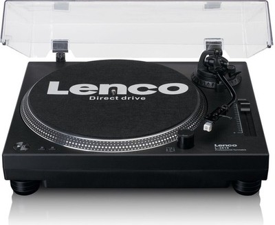 Plattenspieler Lenco L-3818BK Direktantrieb, USB Pitch, Schwarz, GEPRÜFT GUT