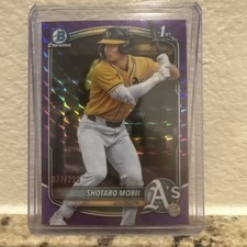 2025 Bowman Chrome Geometric Purple Refractor /250 Shotaro Morii - Ath #BCP-170