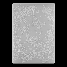 3D Embossing Folders, Textured Butterfly Leaves Embossed Template Plastic Emboss