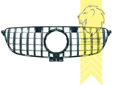 Sportgrill Kühlergrill für Mercedes Benz GLE C292 schwarz chrom