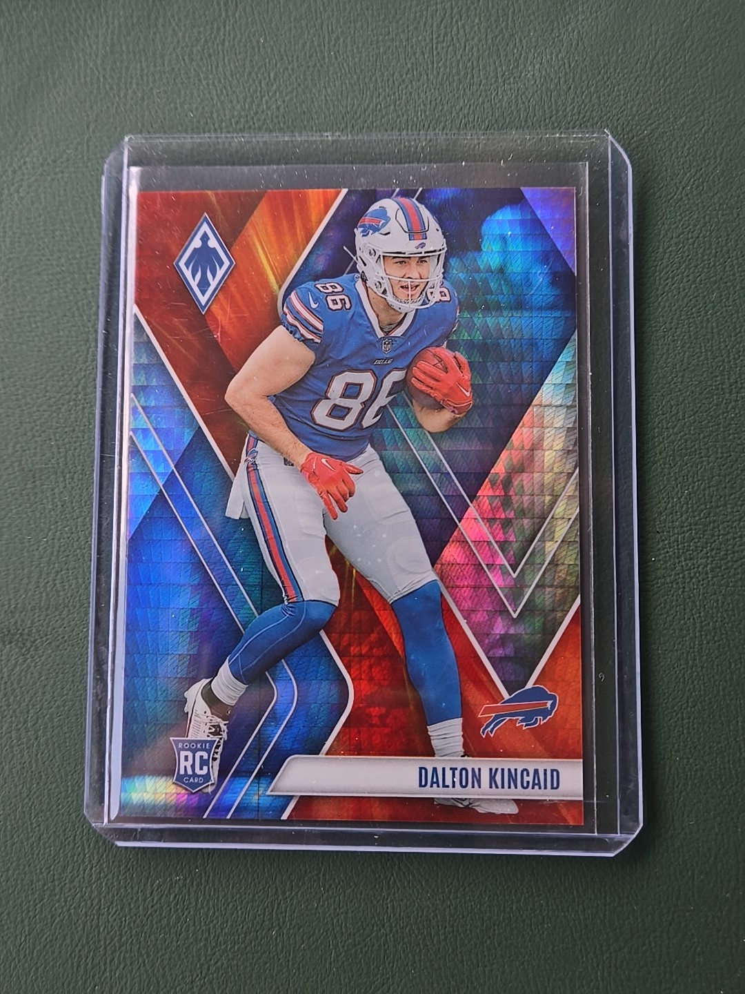 Dalton Kincaid 2023 Panini Phoenix #114 RC Bills Fire Burst Parallel 74/340