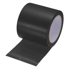 Vinyl Bodenklebeband 3,9 Zoll x 33 m f&uuml;r Fitnessstudios, schwarz