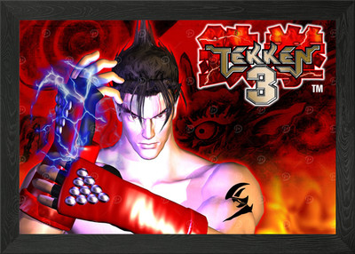 Tekken 3 Cover gerahmtes Wandbild Poster Leinwanddruck Bild