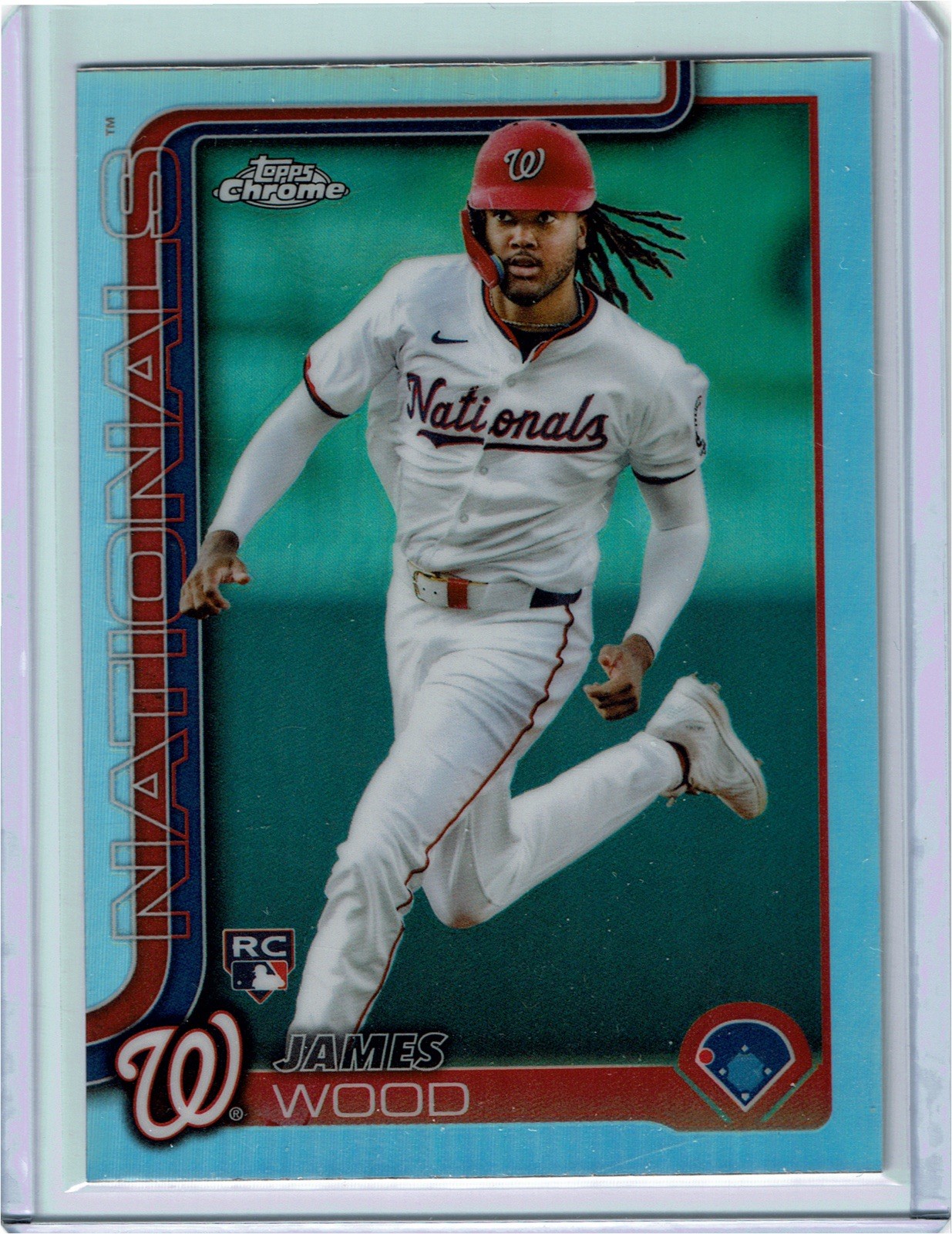 2025 Topps Chrome - Refractor #132 James Wood (RC)