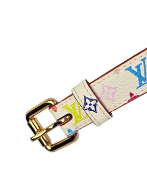 Louis Vuitton ホワイトレザーベルト louis-vuitton--