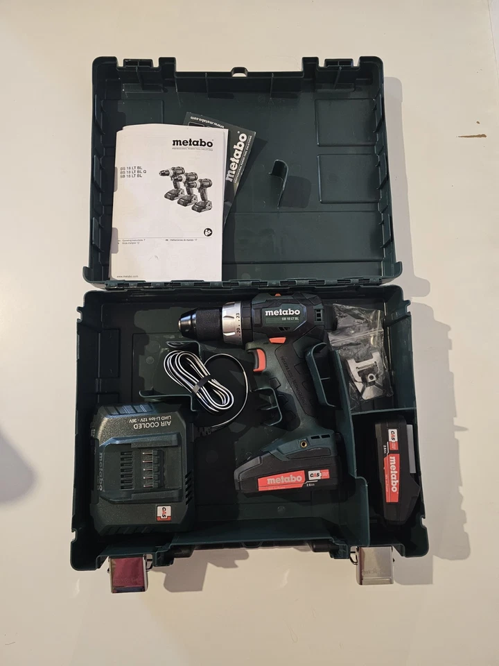 Metabo 18V Sb 18 Lt Bl 2.0 Brushless Cordless Hammer Drill 2.0Ah Kit - Image 2 of 3